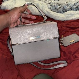 Dune London Dusky Rose/Rose Gold Satchel